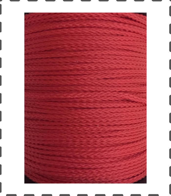 Fädelschnur 100 Meter PP Schnur 1,5mm rot
