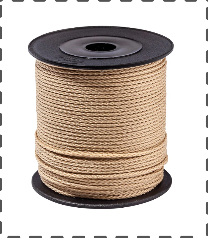 Fädelschnur 100 Meter PP Schnur 1,5mm natur