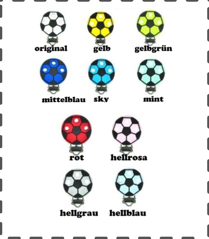 Silikonclip Fussball