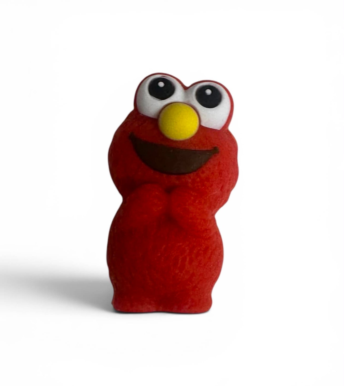 Motivperle 3D Silikon Krümelmonster rot