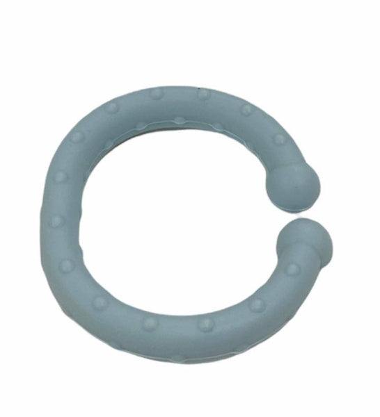 Befestigungsring aus Silikon mit Noppen aqua