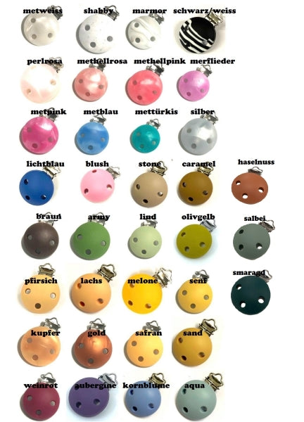 Clip aus Silikon Variante 2 (neu auch fuchsia, cyan, hellbraun, berry und skin)