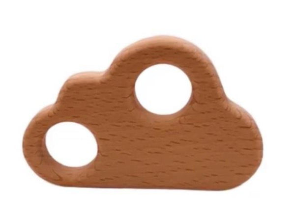 Naturholz Doppelloch Wolke Buche Durchmesser 5.3x8.3cm