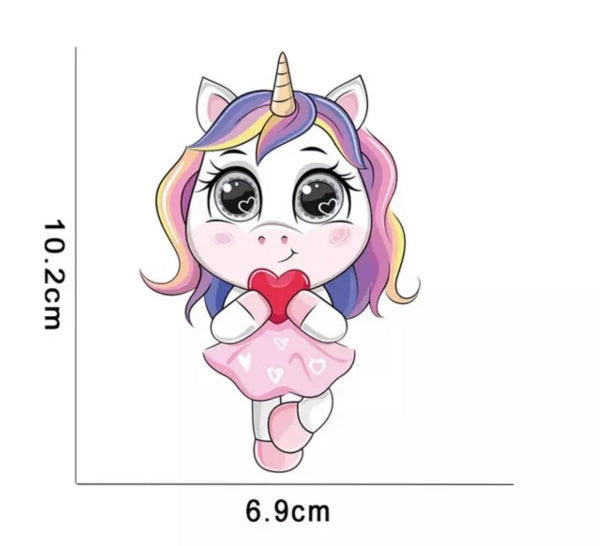 Bügelbild Einhorn Aufbügelbild gross