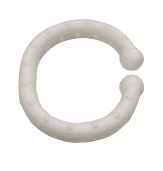 Befestigungsring aus Silikon mit Noppen weiss