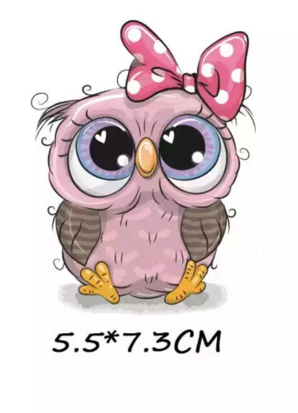 Bügelbild süsse Eule medium