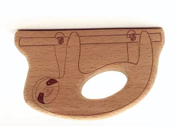Naturholz Faultier Buche Grösse 5.1x8.4cm