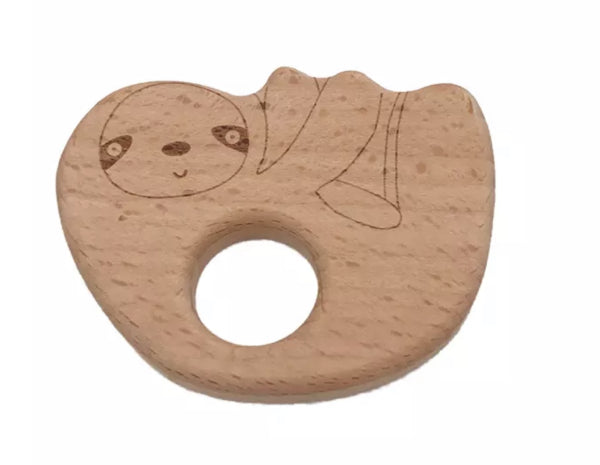 Naturholz Faultier V2 7,5x6cm Buche