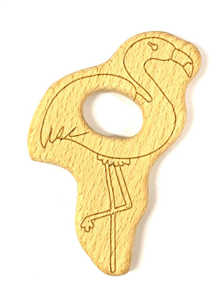 Naturholz Flamingo Buche 9.5x6 cm