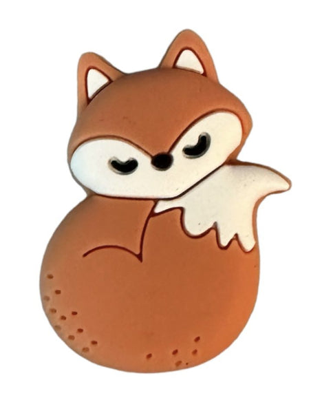 Motivperle Fuchs schlafend dunkles orange