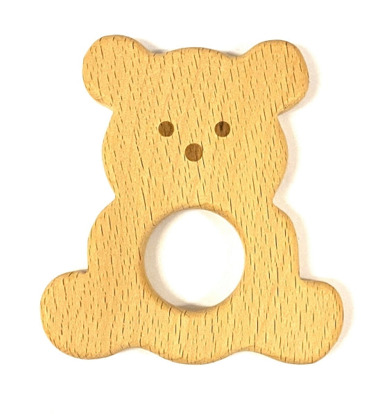 Naturholzanhänger Buche Bär 9x8.7cm