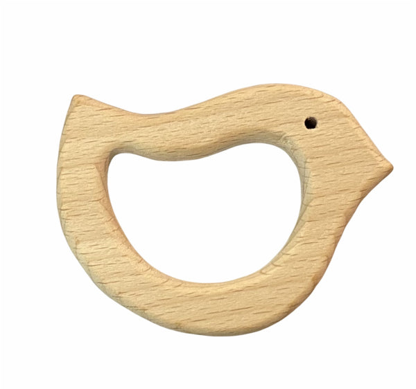 Naturholz Spatz 8x5cm Buche grosses Loch