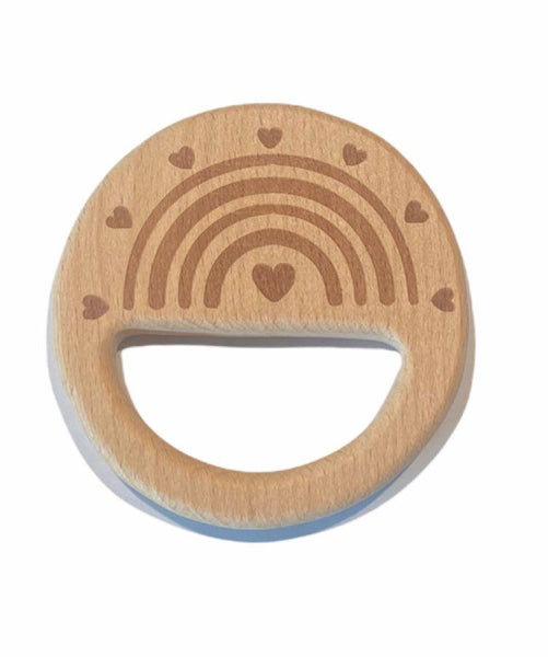 Naturholz Kreis mit Herzen 7cm Buche