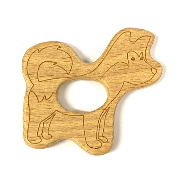 Naturholz Husky Durchmesser Buche 7.8x6.8cm