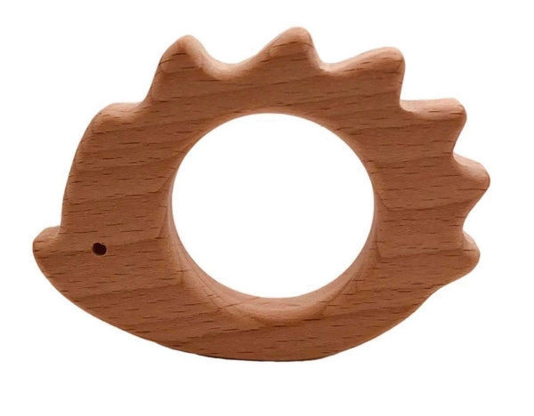 Naturholz Igel mit grossem Loch 6x8cm Buche