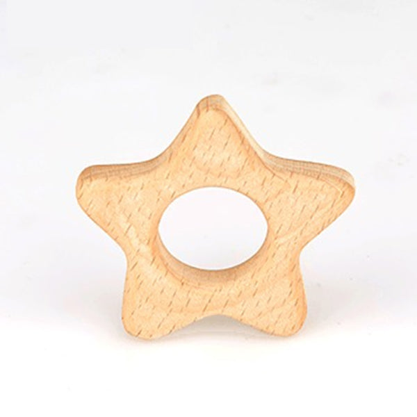 Naturholz kleiner Stern Buche 5x5cm