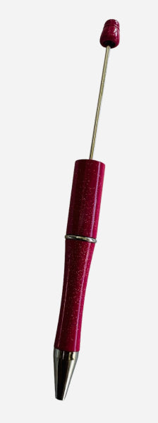 Beperlbarer Kugelschreiber pink glitzer