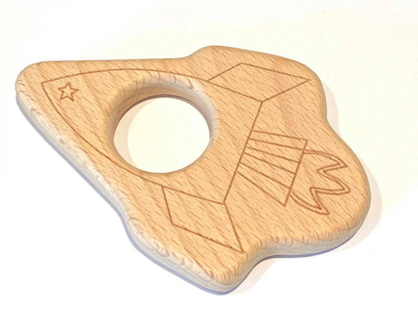 Naturholz Rakete Buche 5.8x8.5cm