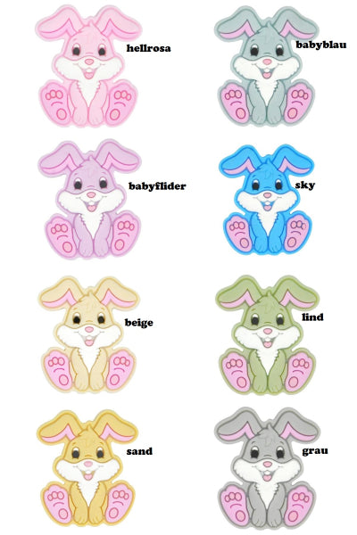 Motivperle Osterhase Hase mit langen Ohren
