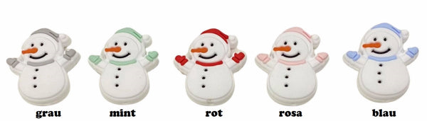 Motivperle Schneemann