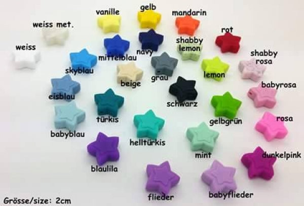 Motivperle Stern Stella 20mm (babyblau ausverkauft)