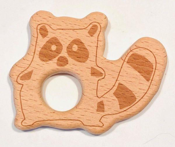 Naturholz Waschbär 8x6cm Buche