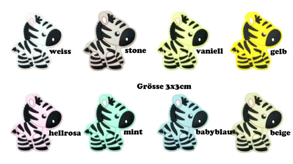 Motivperle Zebra in vielen Farben