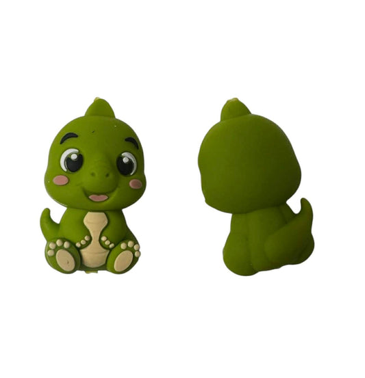 Motivperle 3D Dino grün