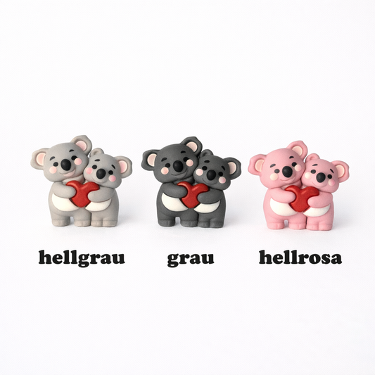 3D Motivperle Silikon Koalapaar