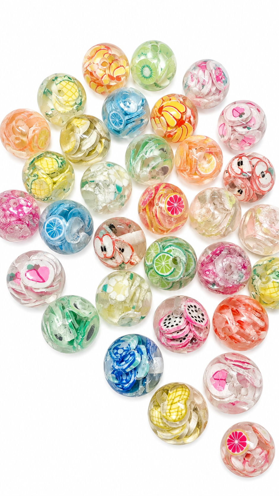 10 Kunstharz freche Früchtchen