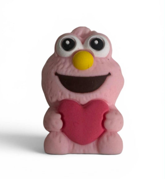 Motivperle 3D Silikon Krümelmonster rosa
