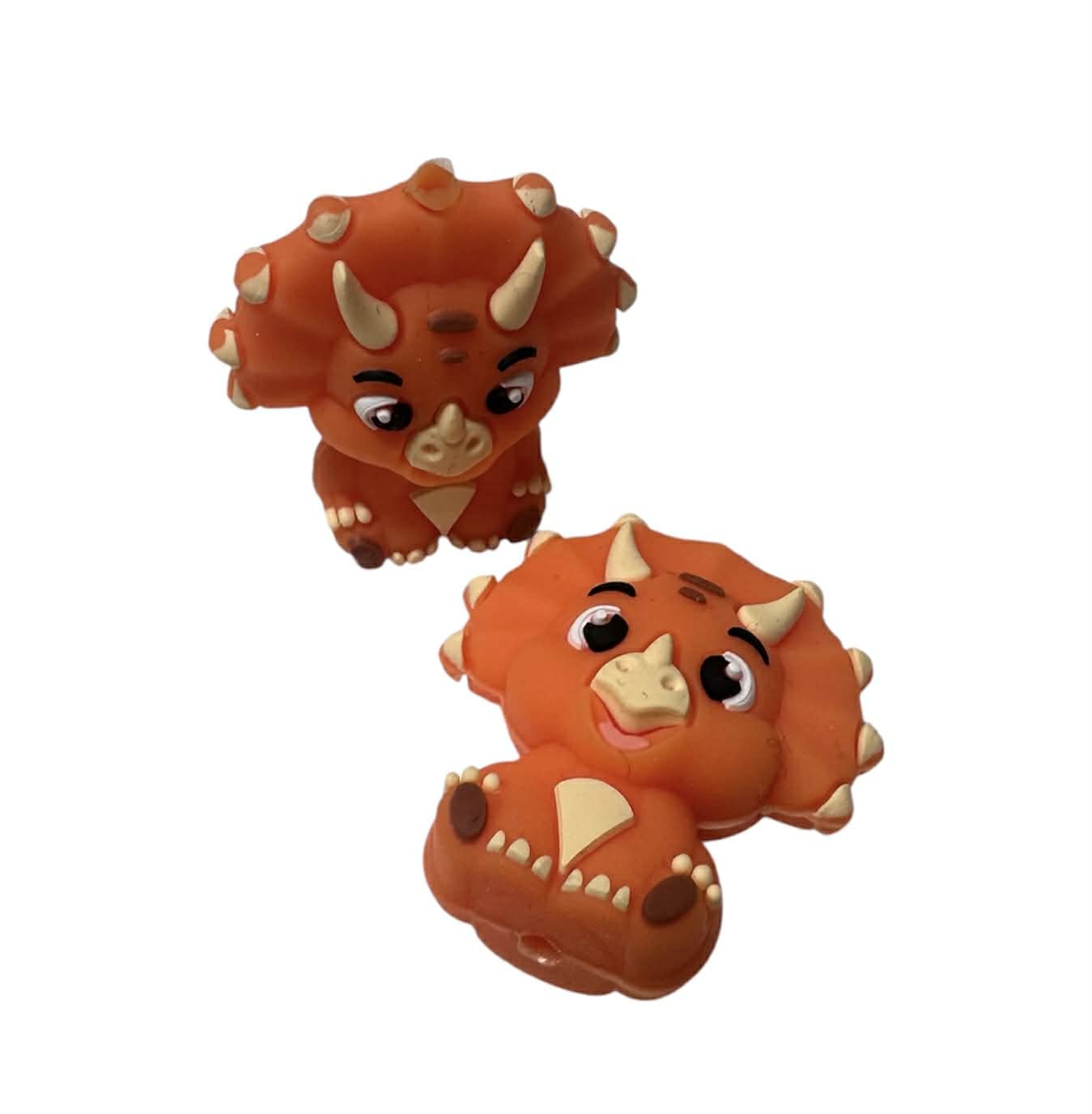 Motivperle 3D Dino orange