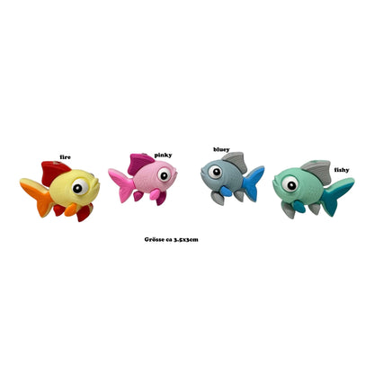 3D Motivperle Silikon Regenbogenfisch