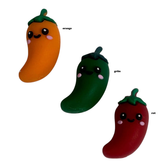 3D Motivperle Silikon Chili
