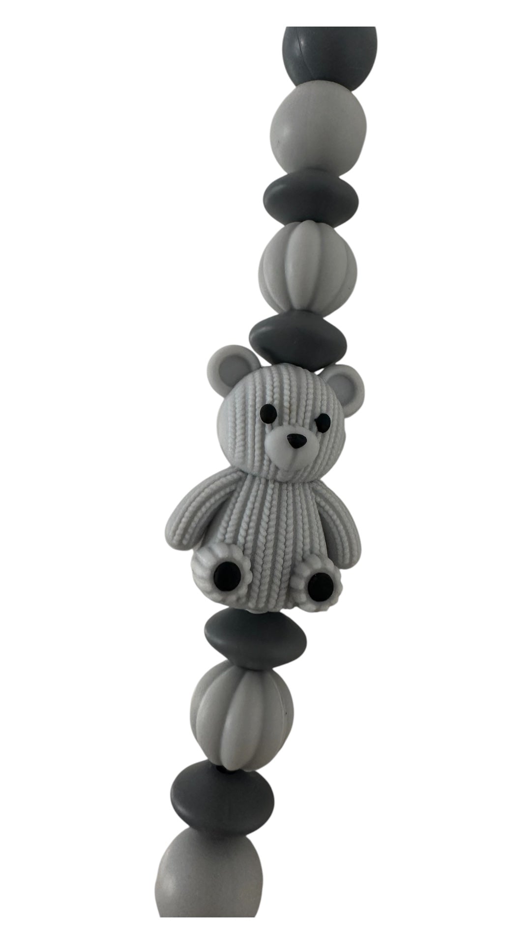 3D Silikon Motivperle Strickteddy Bär in 8 Farben