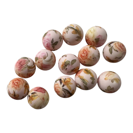 Silikonperlen 15mm Rosen classic pastell (A6)