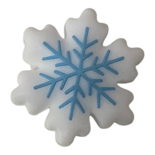 Motivperle Silikon 3D Schneeflocke