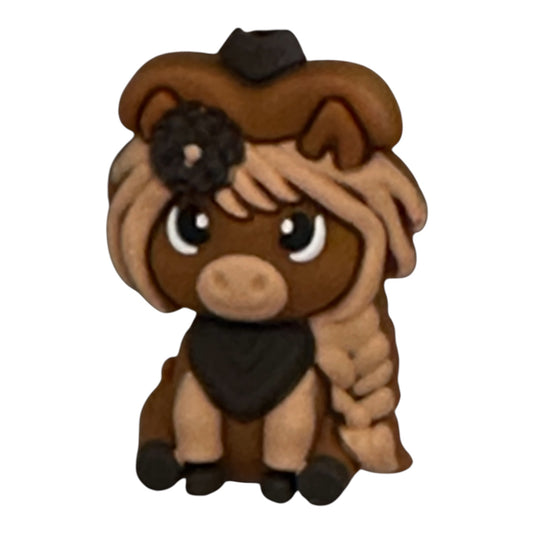 Motivperle 3D Cowgirl Kuh Perle (mein Liebling)