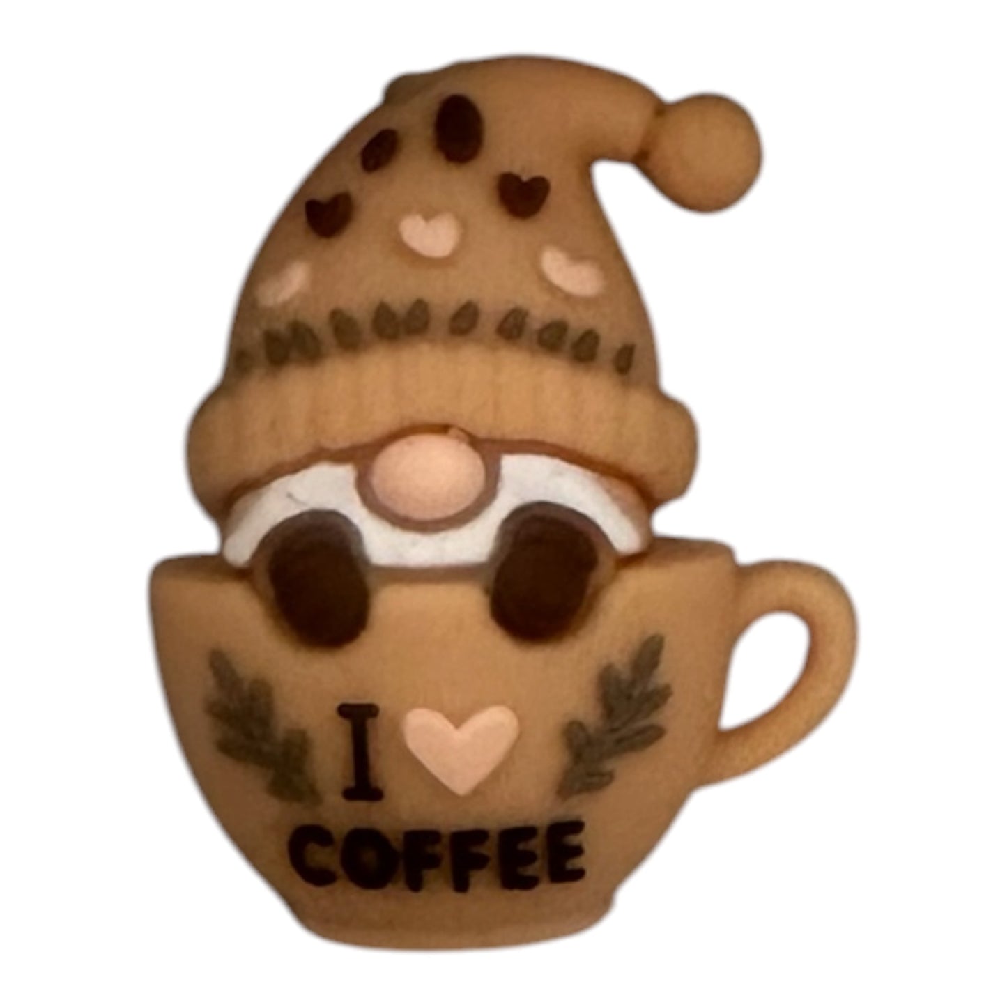 Motivperle 3D Wichtel in Kaffeetasse (toll für Mamis)