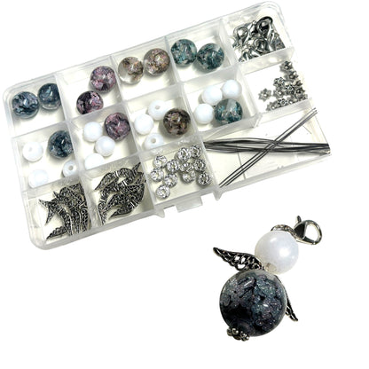 12 Harz Glitzer Schmetterlings Engel modern (C1)