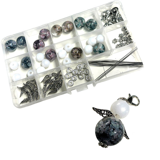 12 Harz Glitzer Schmetterlings Engel modern (C1)