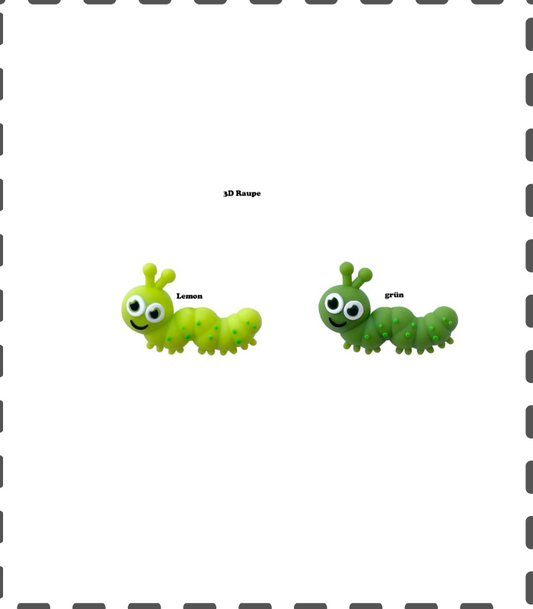 3D Motivperle Raupe