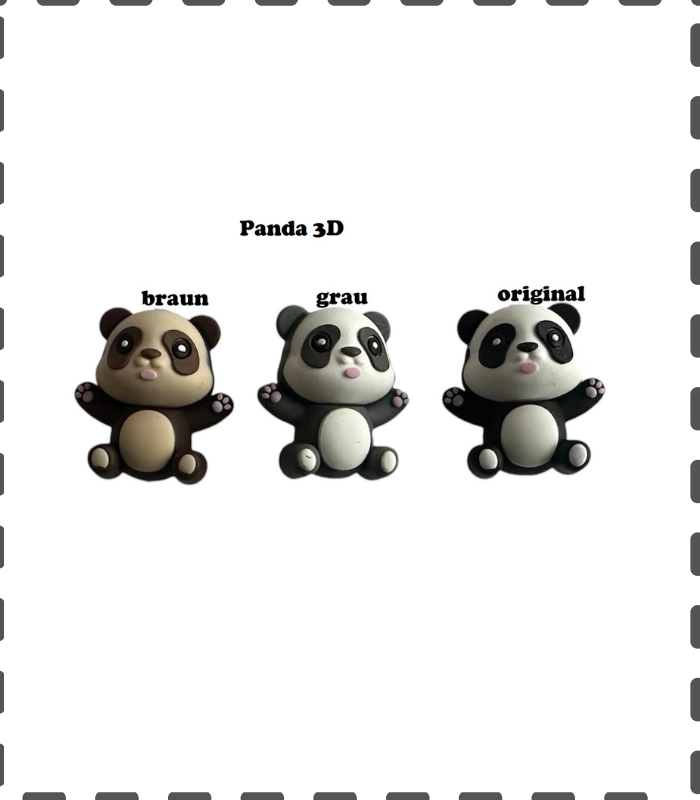 3D Motivperle Panda