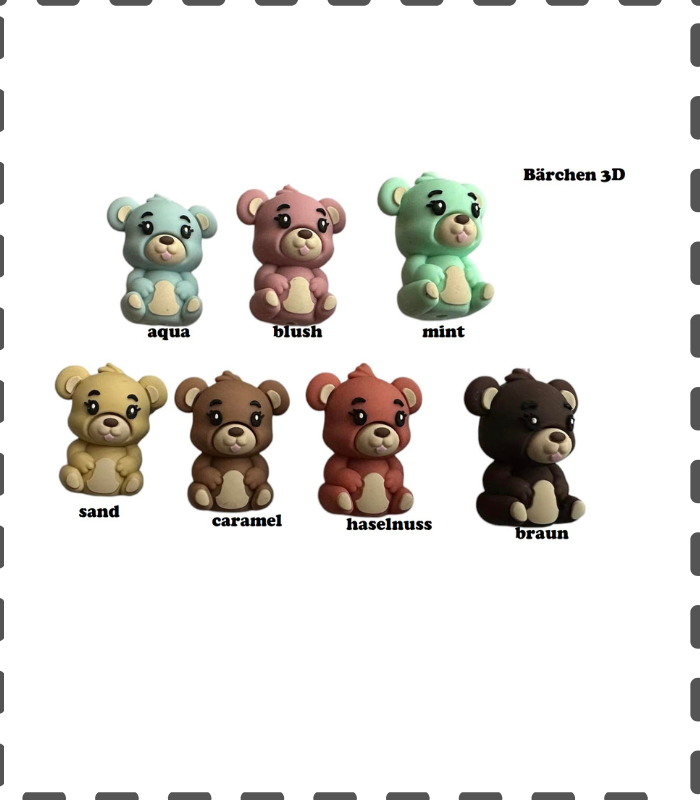 3D Motivperle Bärchen