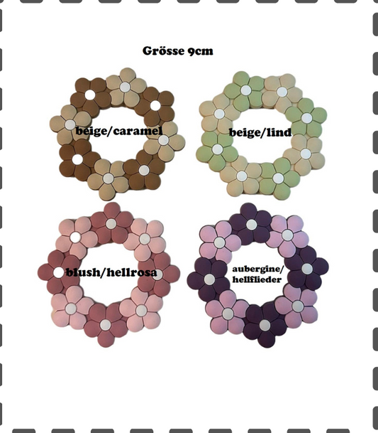 Anhänger mehrfarbig Blumenring Daisy in 4 Farben