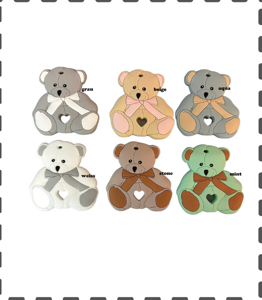 Anhänger mehrfarbig Schmuseteddy