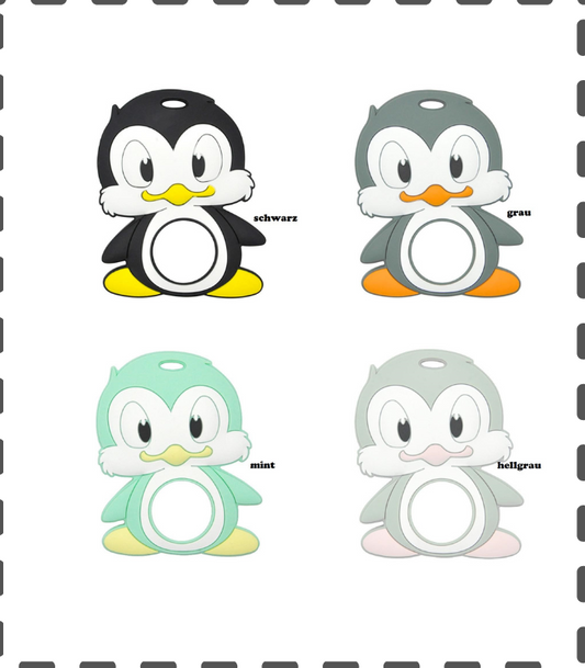 Anhänger mehrfarbig Pinguin  by Raheli1