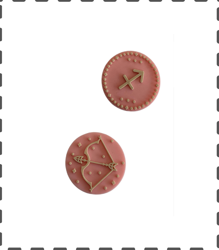 Sternzeichen Schütze Motivperle auch ideal für Kugelschreiber und Schlüsselanhänger rosa