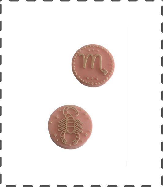 Sternzeichen Skorpion Motivperle auch ideal für Kugelschreiber und Schlüsselanhänger rosa