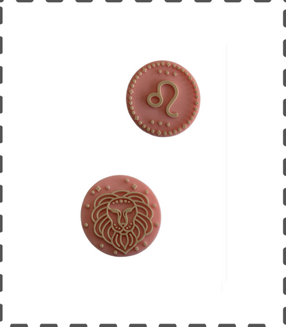 Sternzeichen  Löwe Motivperle auch ideal für Kugelschreiber und Schlüsselanhänger rosa